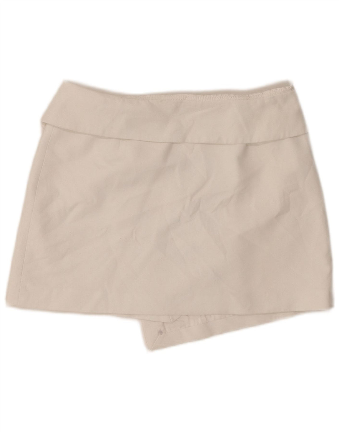 Zara Womens Mini Wrap Skirt Medium W28 White