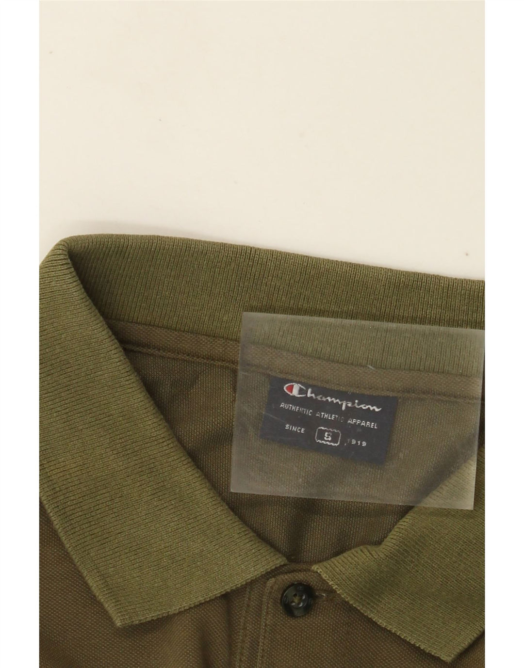 CHAMPION Mens Polo Shirt Small Khaki