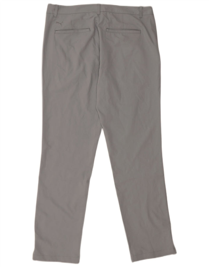Puma Pantalones chinos ajustados para hombre W34 L32 Poliéster gris