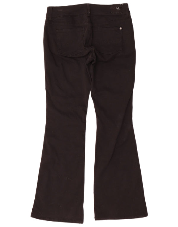 PEPE Jeans Pimlico pentru femei cu talie medie evazată W28 L30, bumbac negru