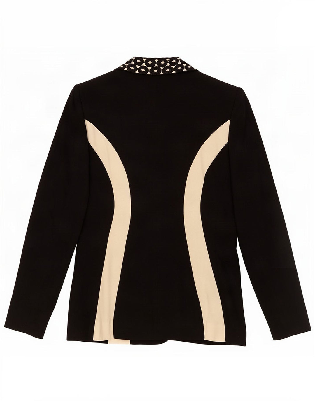 Giacca Blazer 1 Bottone Donna Rebecca IT 42 Medium Black Colourblock