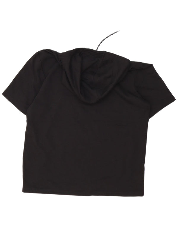 Hugo Boss Herre T-shirt med hætte XL sort bomuld