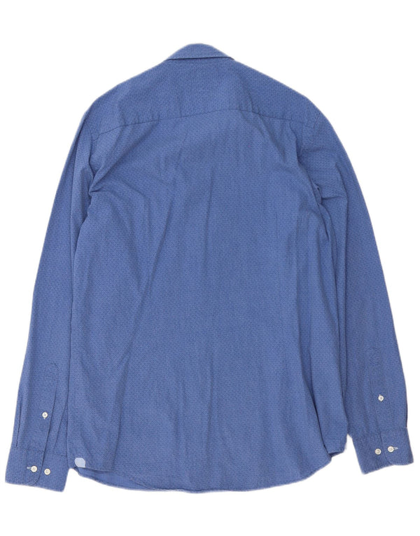 Tommy Hilfiger Chemise Slim Fit XL Bleu Géométrique Coton