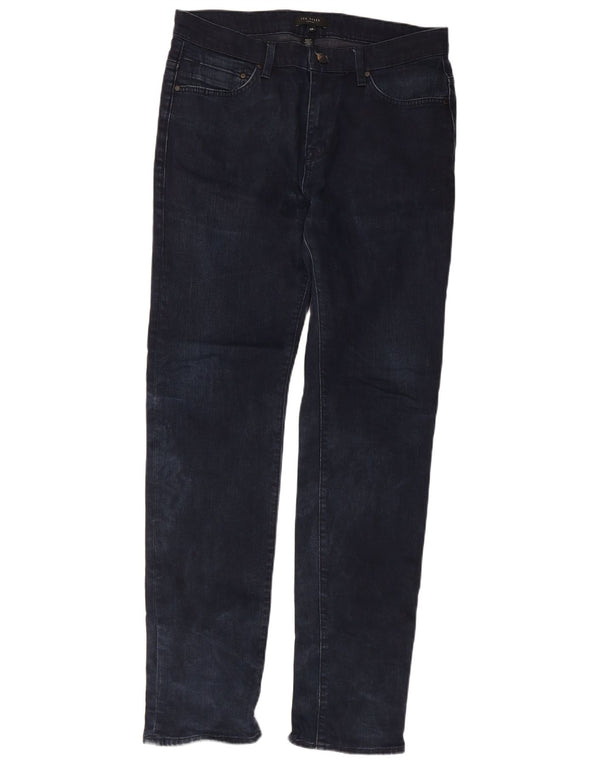 Ted Baker Herre Slim Jeans W32 L31 Marineblå Bomuld