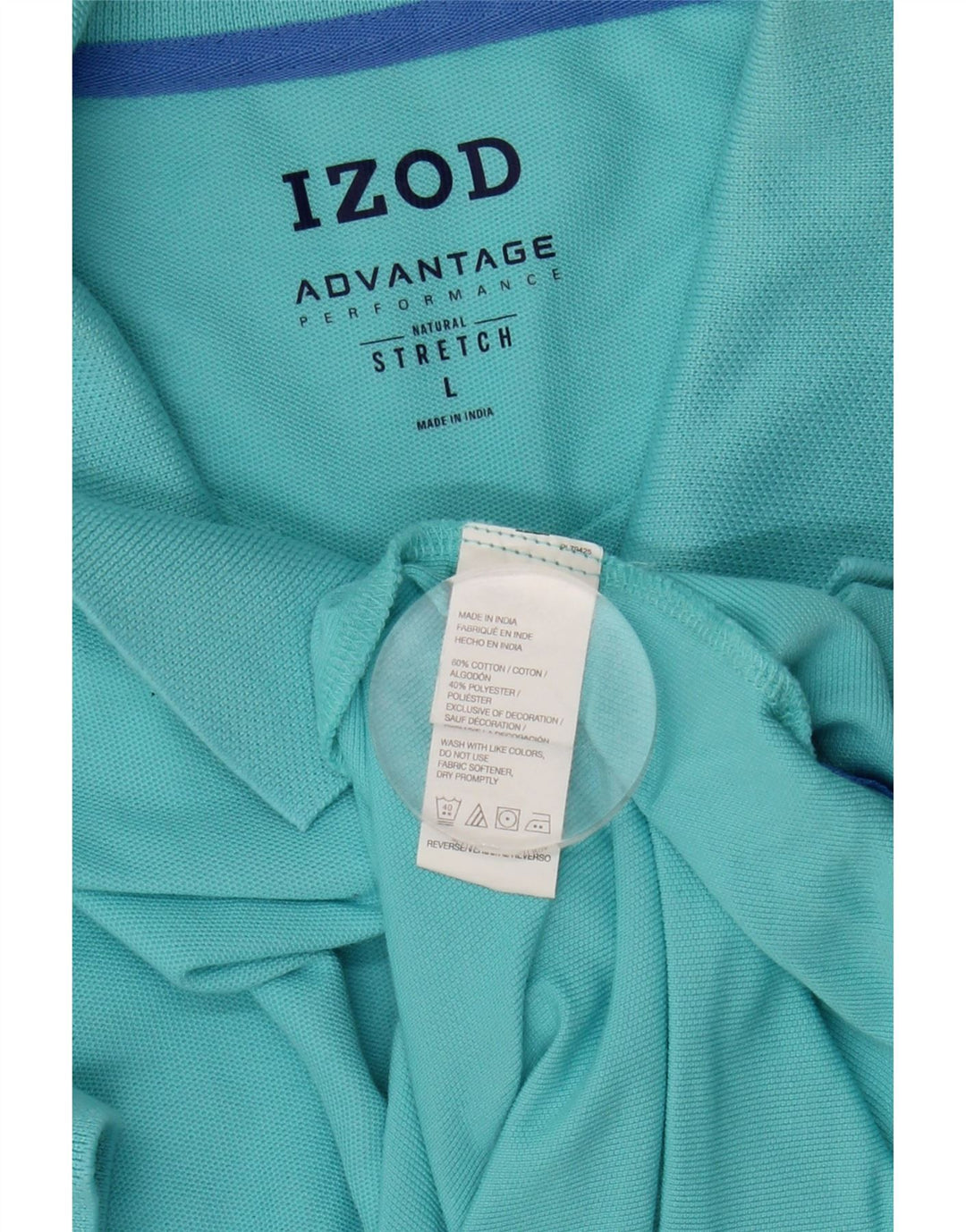 IZOD Herren-Poloshirt, große türkisfarbene Baumwolle