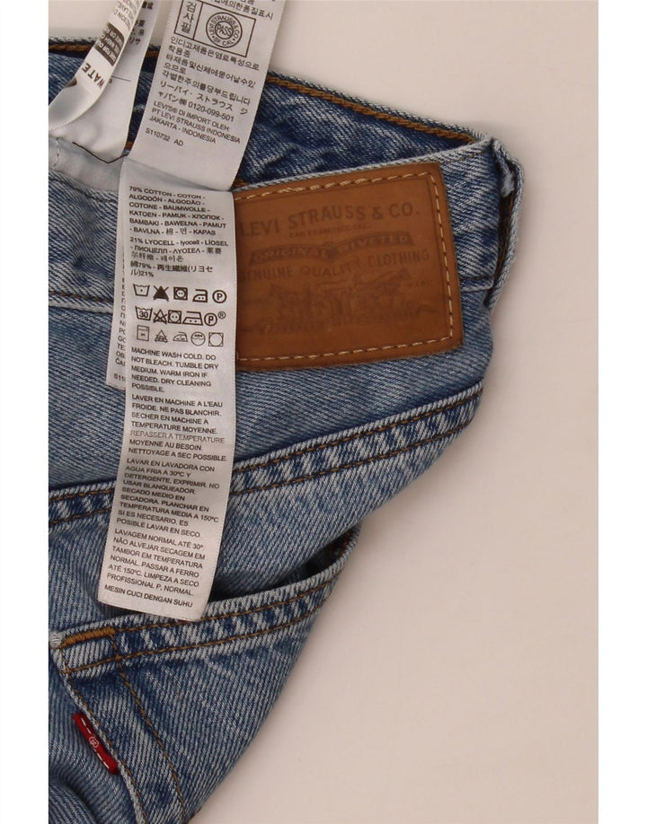 LEVI'S Womens Ribcage Straight Jeans W27 L27 Blue Cotton