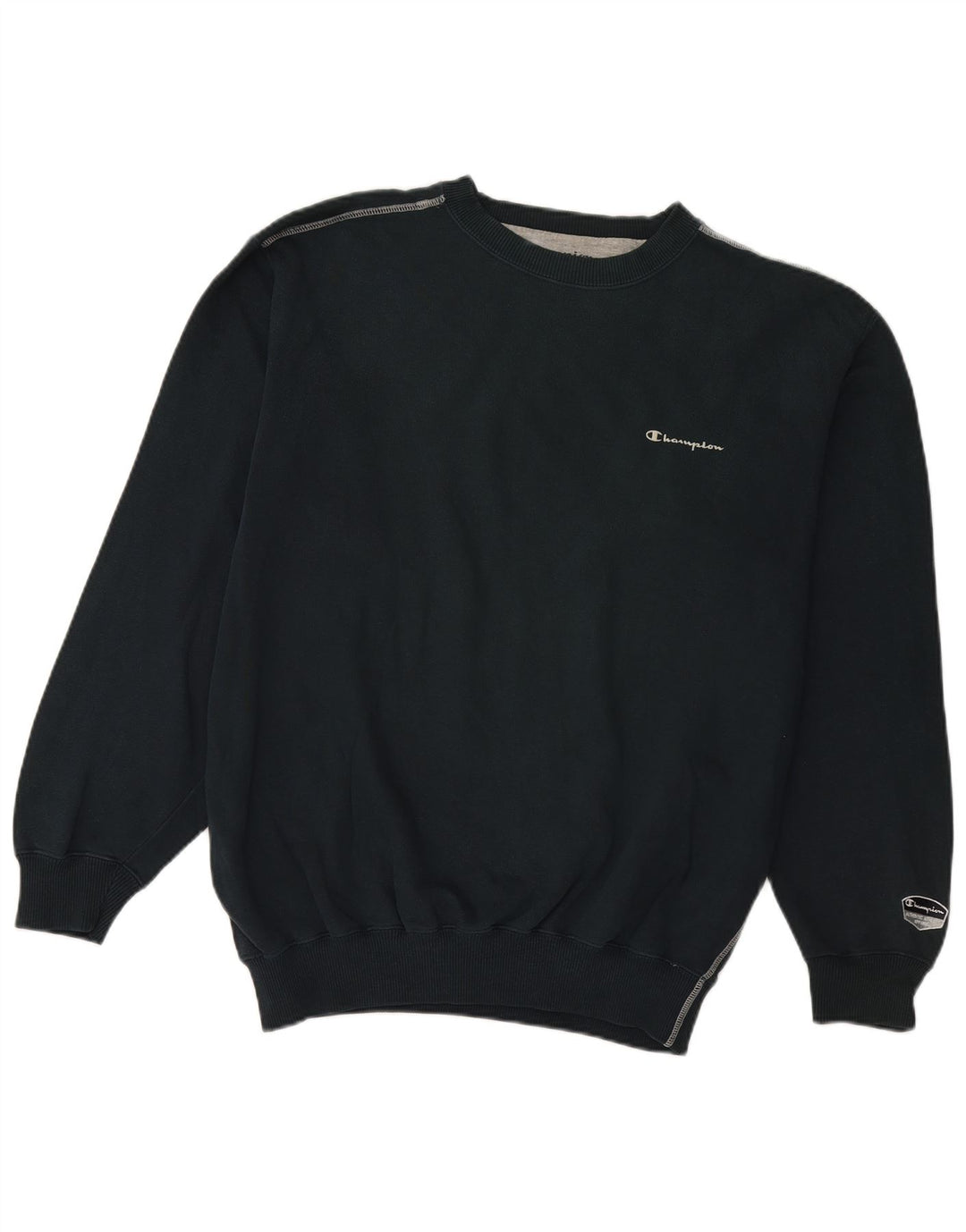 Champion Mens Sweatshirt Jumper 2XL Navy Blue Cotton