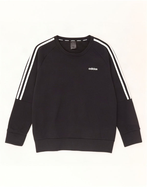 Bluza damska Adidas Jumper UK 16/18 Duża czarna bawełna