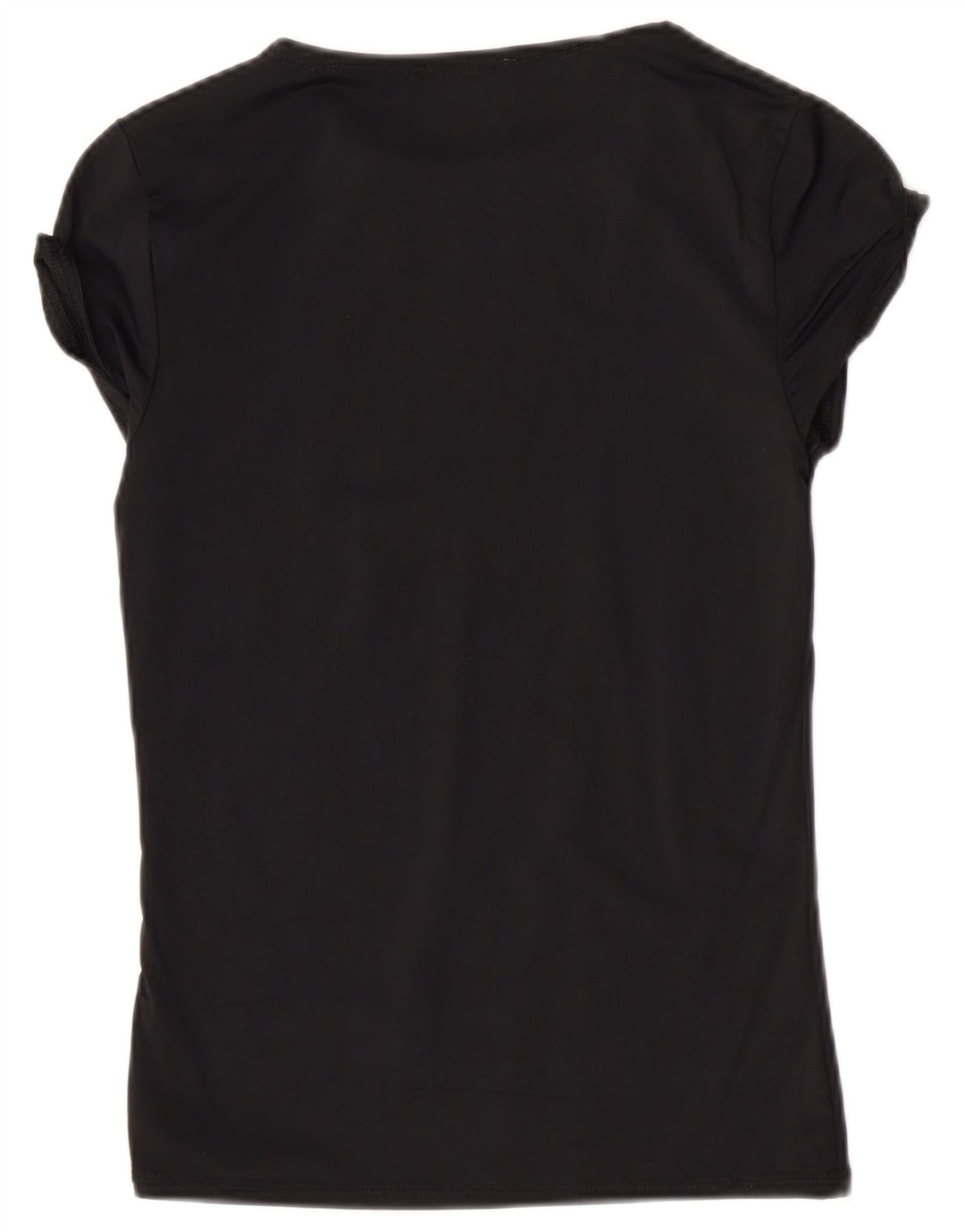Zara Womens T-Shirt Top UK 12 Medium Black