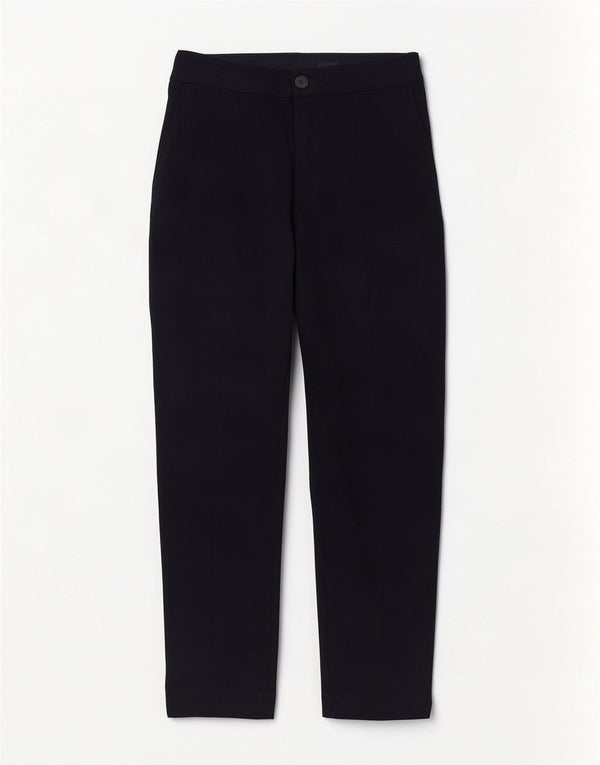 Massimo Dutti Womens Tapered Chino Trousers EU 38 Small W28 L27 Navy Blue