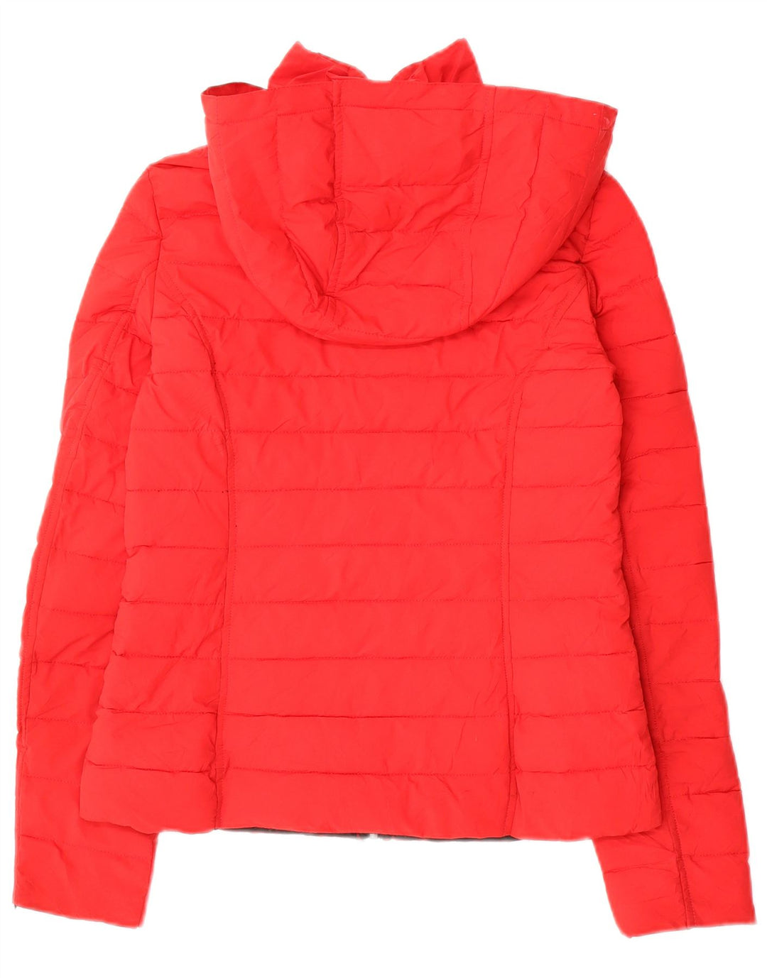 Nautica Womens Hooded Padded Jacket UK 6 XS Red Polyester