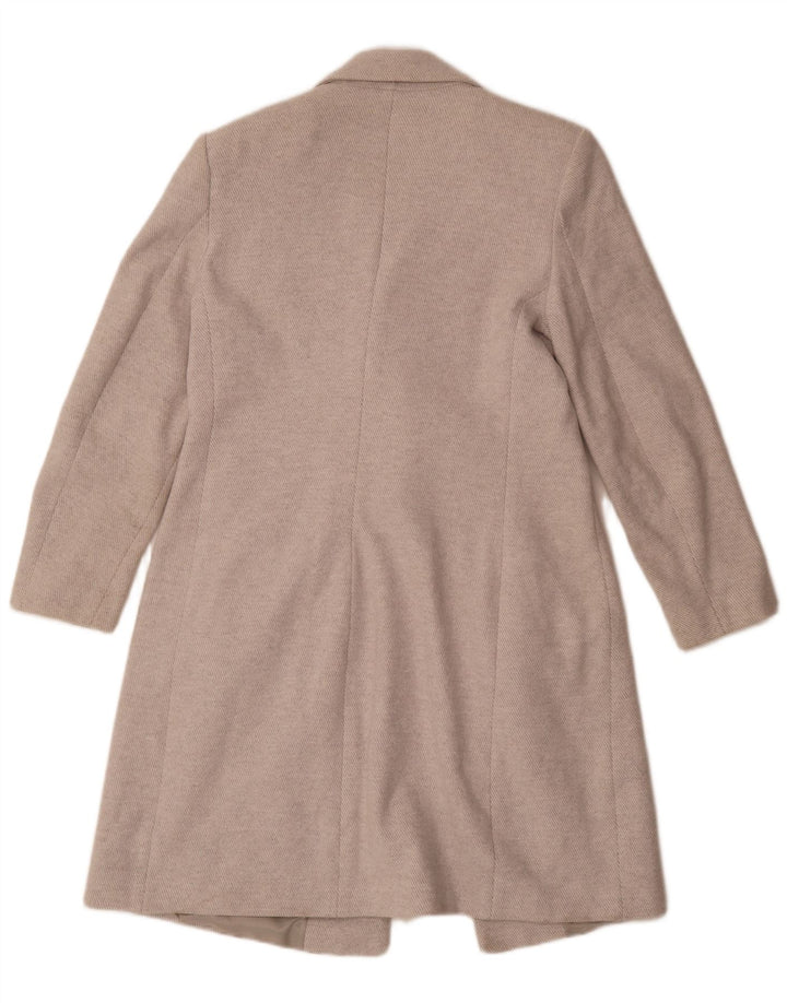 Zara Manteau 1 bouton pour femme UK 44 Large Gris Polyester
