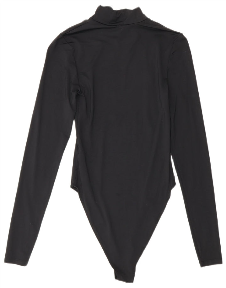 Body a maniche lunghe da donna Zara UK 8 Small Nero in poliammide