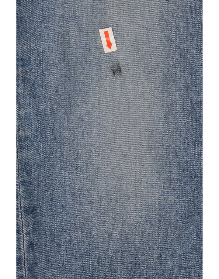 Levi's Womens 712 Crop Slim Jeans W31 L25 Blue Cotton