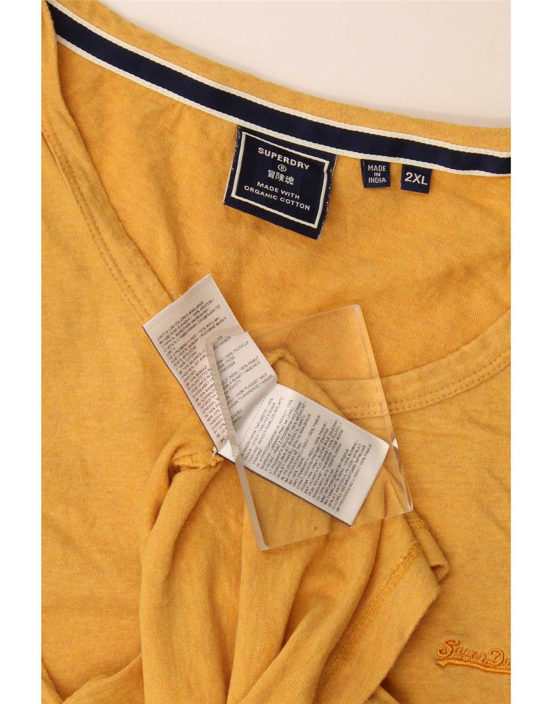 Superdry Herrevest Top 2XL Gul Bomuld