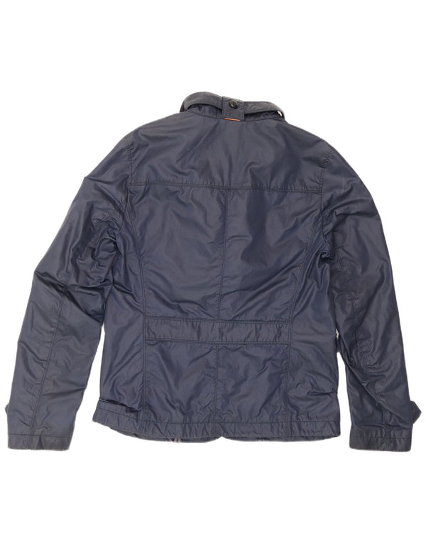 Hugo Boss Mens Utility Jacket EU 50 Large Navy Blue Cotton