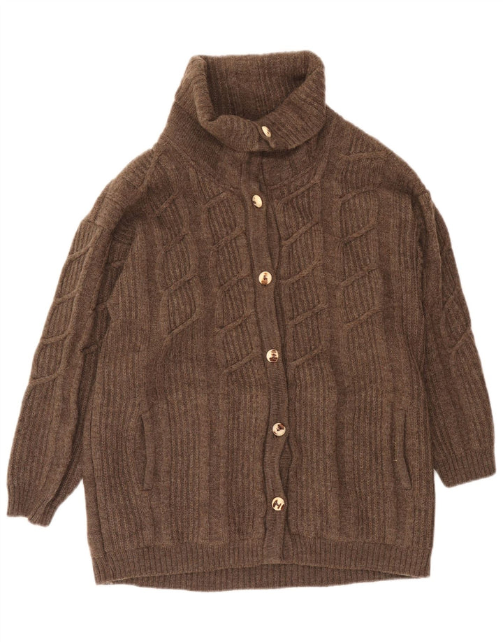 Geiger Dame Cardigan Sweater EU 42 Stor Brun Uld