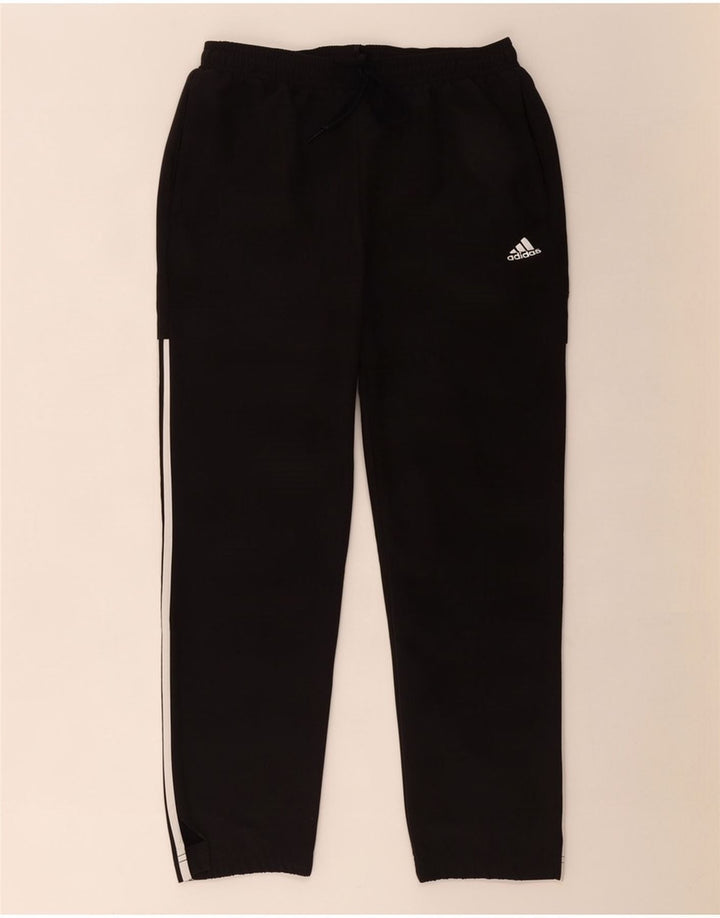 Adidas Mens Tracksuit Trousers Large Black Polyester