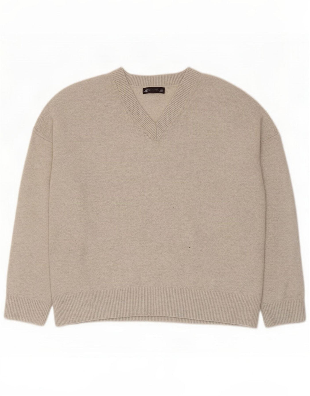 Marks & Spencer Maglione da uomo con scollo a V XL Grigio Poliestere