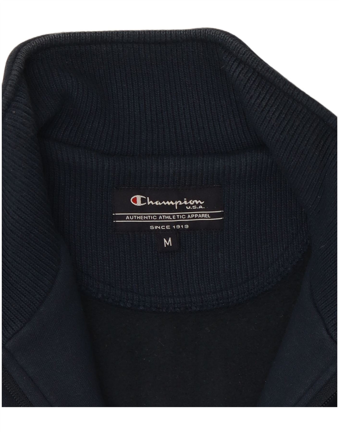 Champion Herren-Trainingsanzug-Oberteil aus mittelblauer, marineblauer Baumwolle
