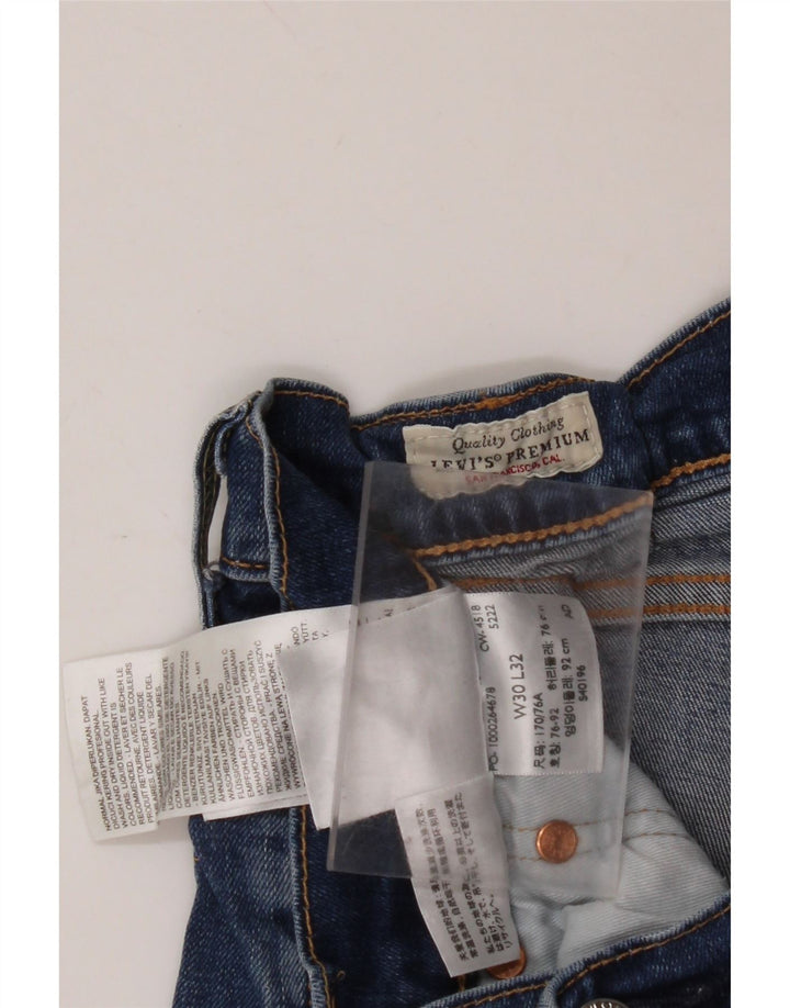 LEVI'S Slim Jeans til mænd W30 L32 blå bomuld