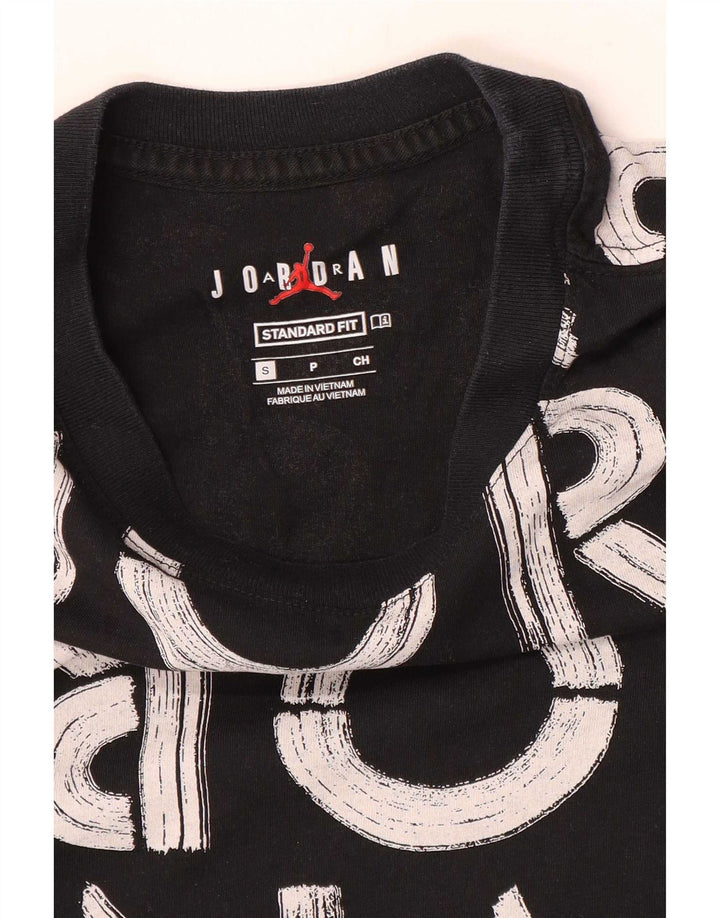 Jordan Mens Standard Fit Graphic T-Shirt Top Small Black