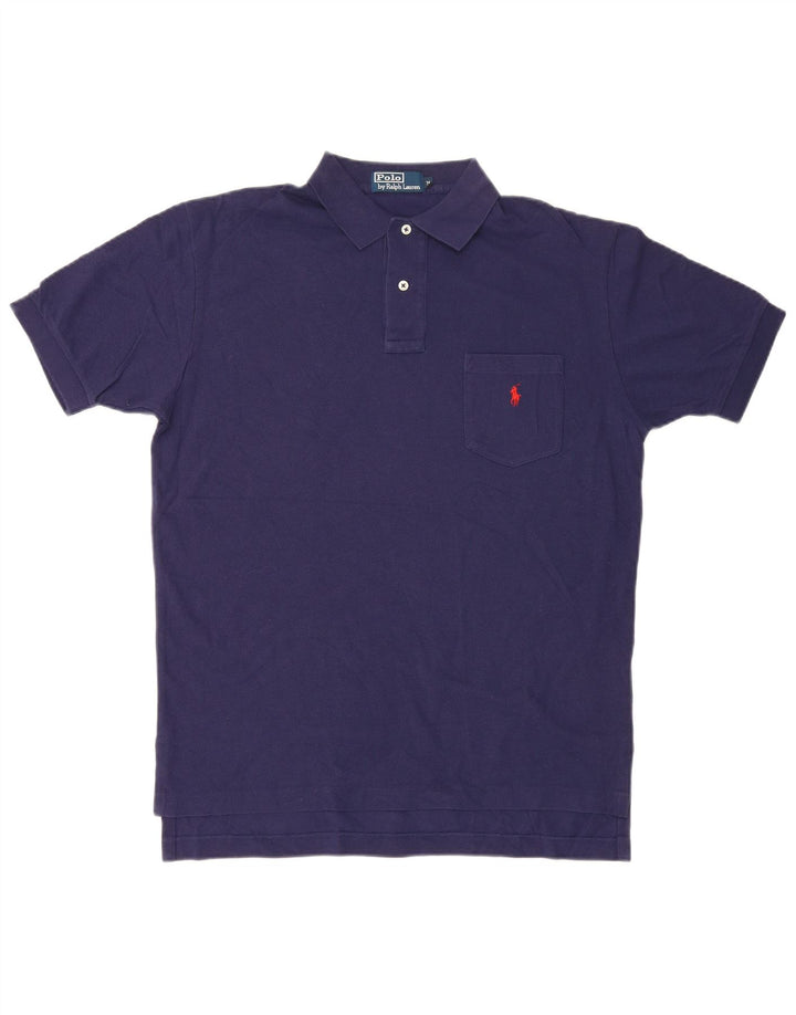 Polo Ralph Lauren Camicia da uomo in cotone blu navy medio