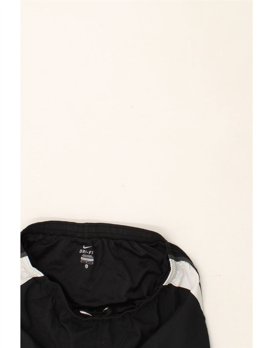 NIKE Womens Dri Fit Sport Shorts UK 14 Medium  Black Colourblock Polyester Vintage Nike and Second-Hand Nike from Messina Hembry 