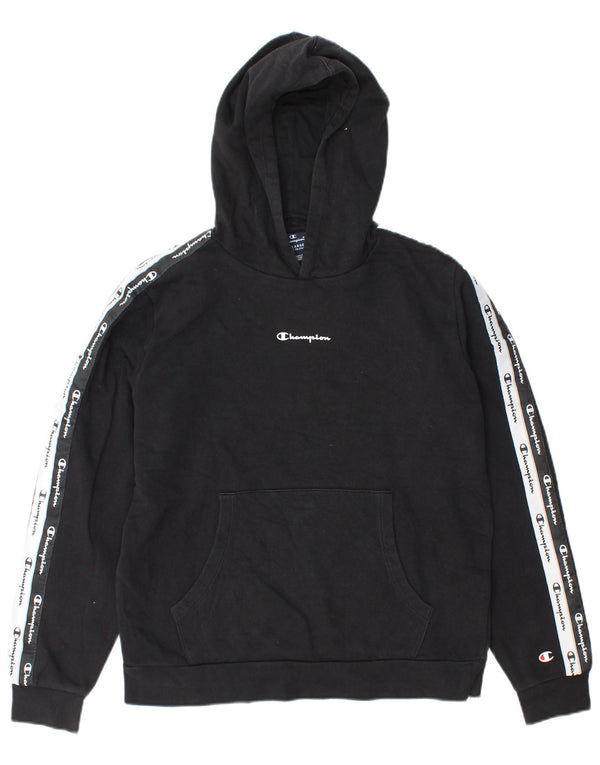 Champion Kapuzenpullover mit Grafik für Jungen, 15–16 Jahre, 2XL, Schwarz, Farbblock