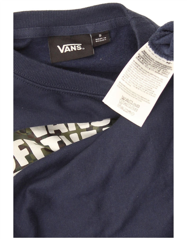 Vans Drenge Grafisk Sweatshirt Jumper 7-8 år Lille marineblå bomuld