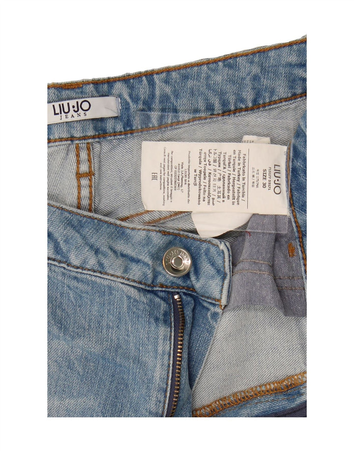 LIU JO Womens Distressed Slim Jeans W30 L28 Blue Cotton Vintage Liu Jo and Second-Hand Liu Jo from Messina Hembry 