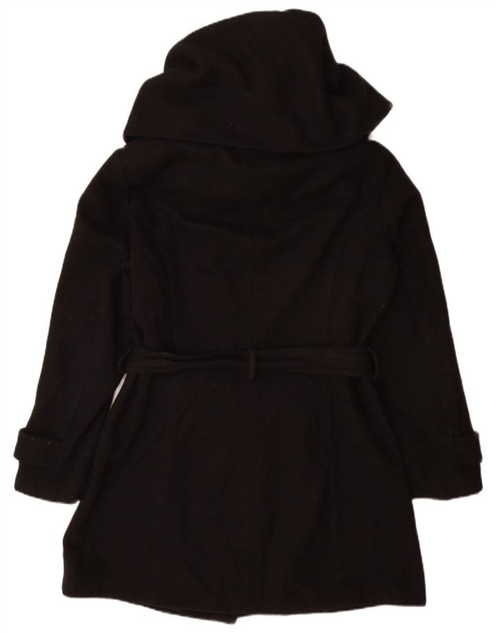 Zara Womens Overcoat UK 20 2XL Black Wool