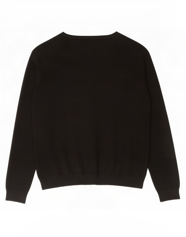 Zara Womens Cardigan Sweater UK 18 XL Black Cotton