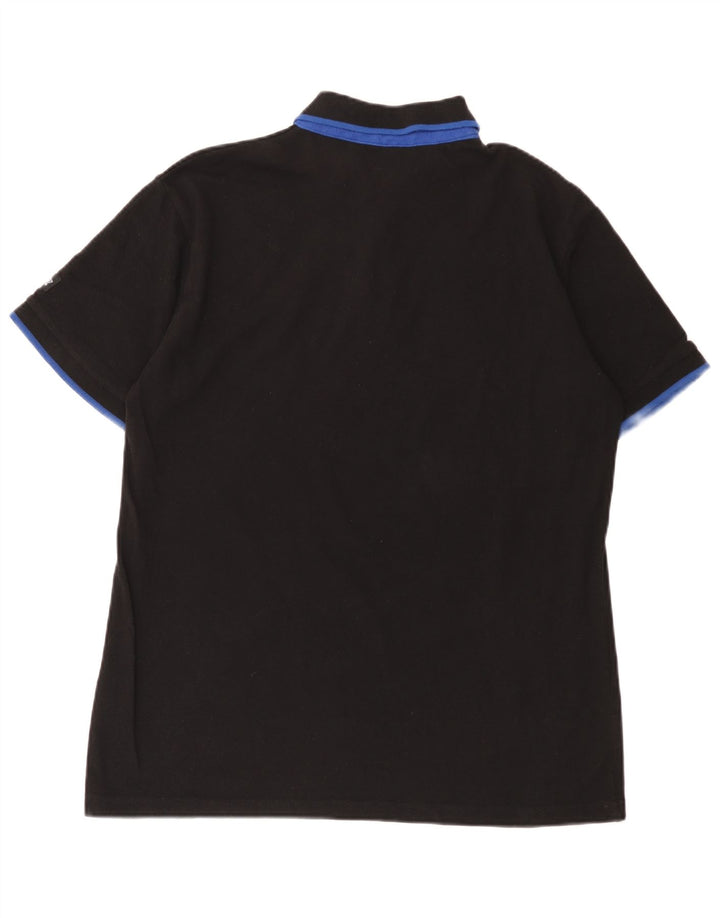 Dickies Mens Polo Shirt Large Black Cotton