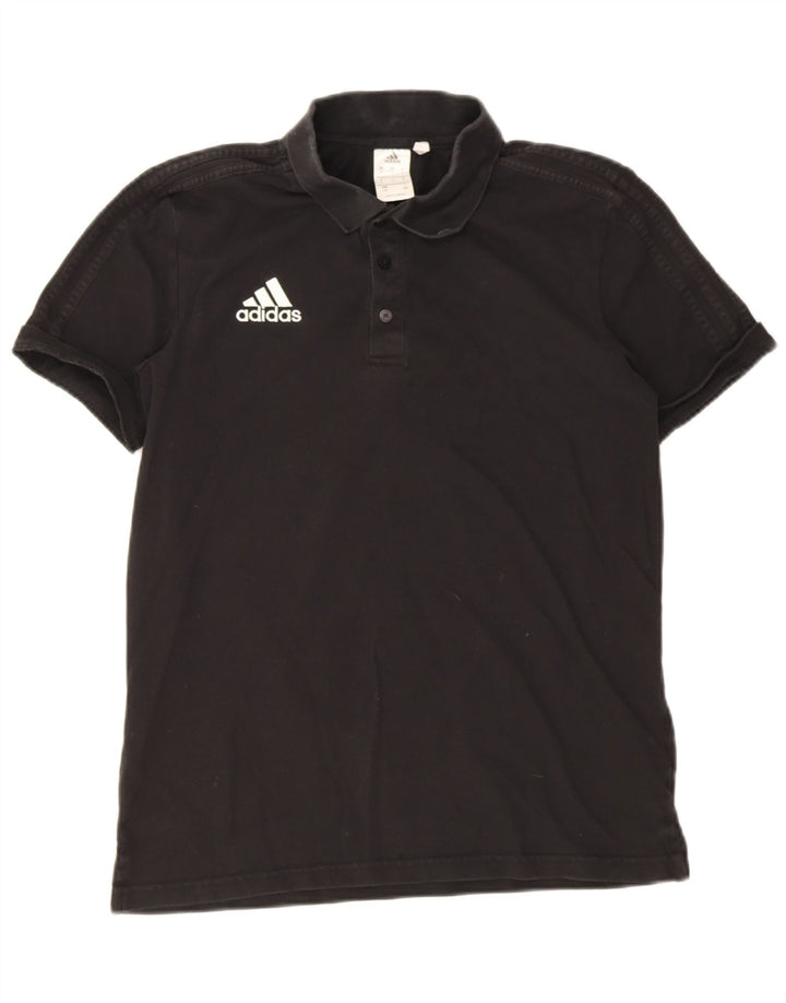 Adidas Mens Climalite Polo Shirt Large Black Cotton