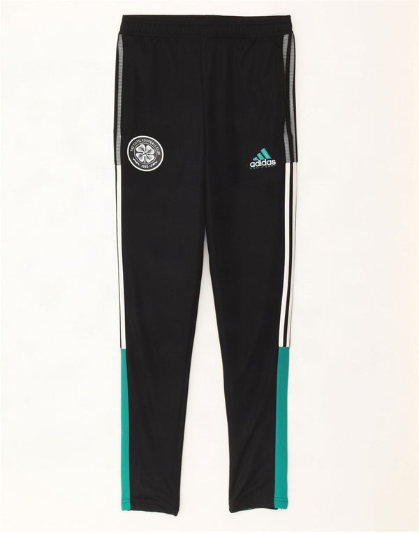 Adidas Mens The Celtic Football Club Tracksuit Trousers Small Black