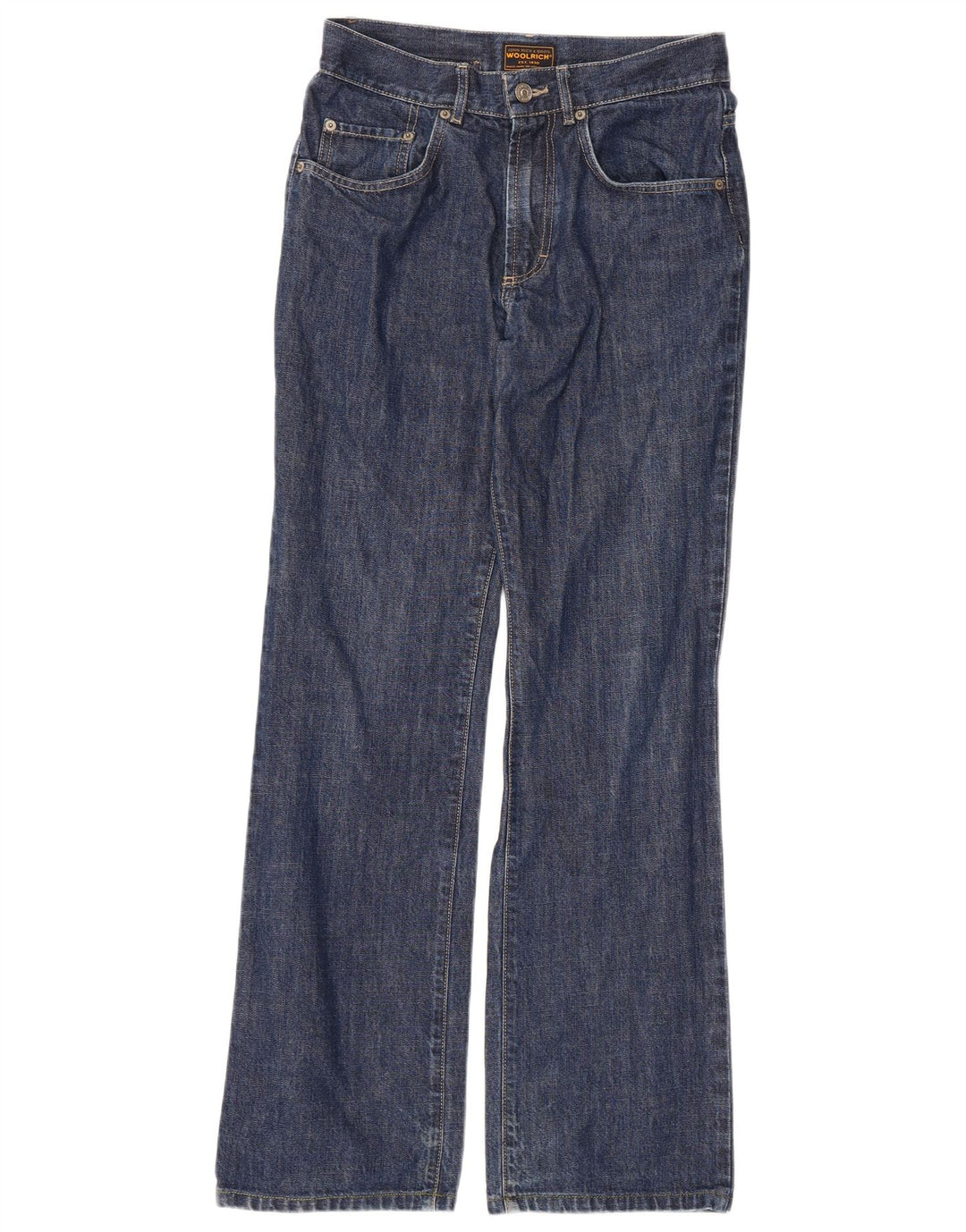 Woolrich Mens Straight Jeans W30 L29 Blue Cotton