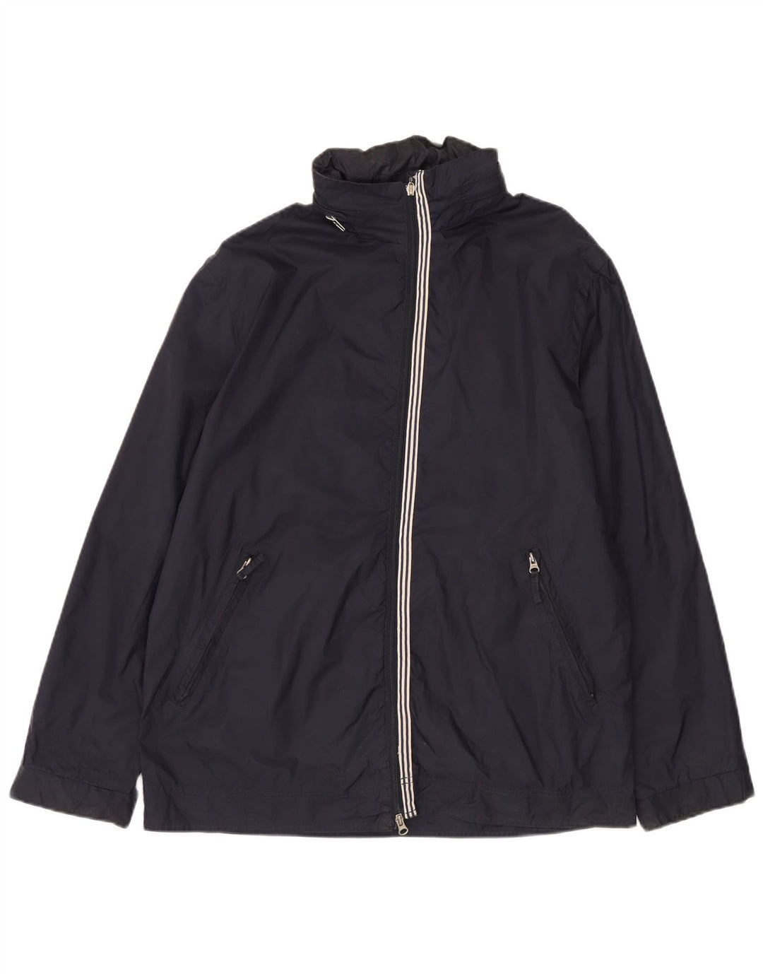 Armani Jeans Mens Rain Jacket UK 40 Large Navy Blue Polyamide