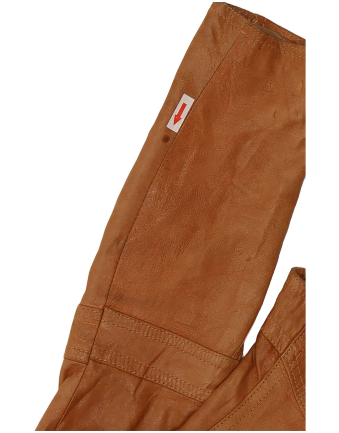 XETRA Biker-jakke i læder til kvinder UK 8 Small Beige