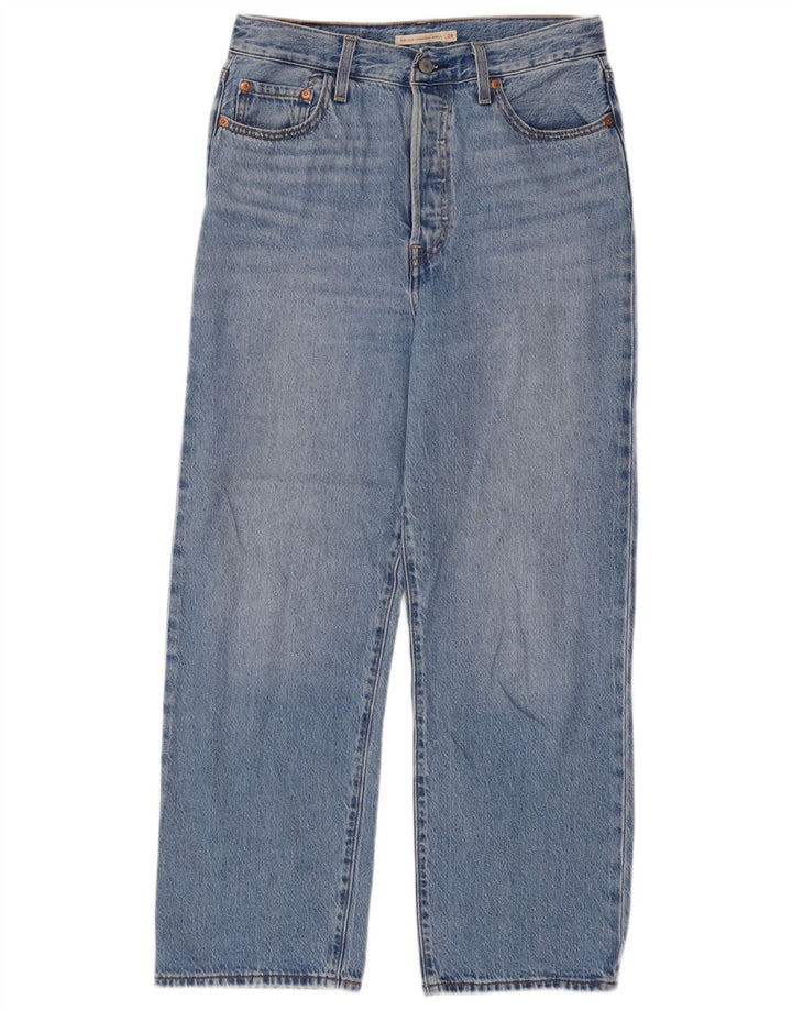 Levi's Dame Ribcage Straight Jeans W28 L27 Blå Bomuld