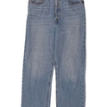 Levi's Dame Ribcage Straight Jeans W28 L27 Blå Bomuld
