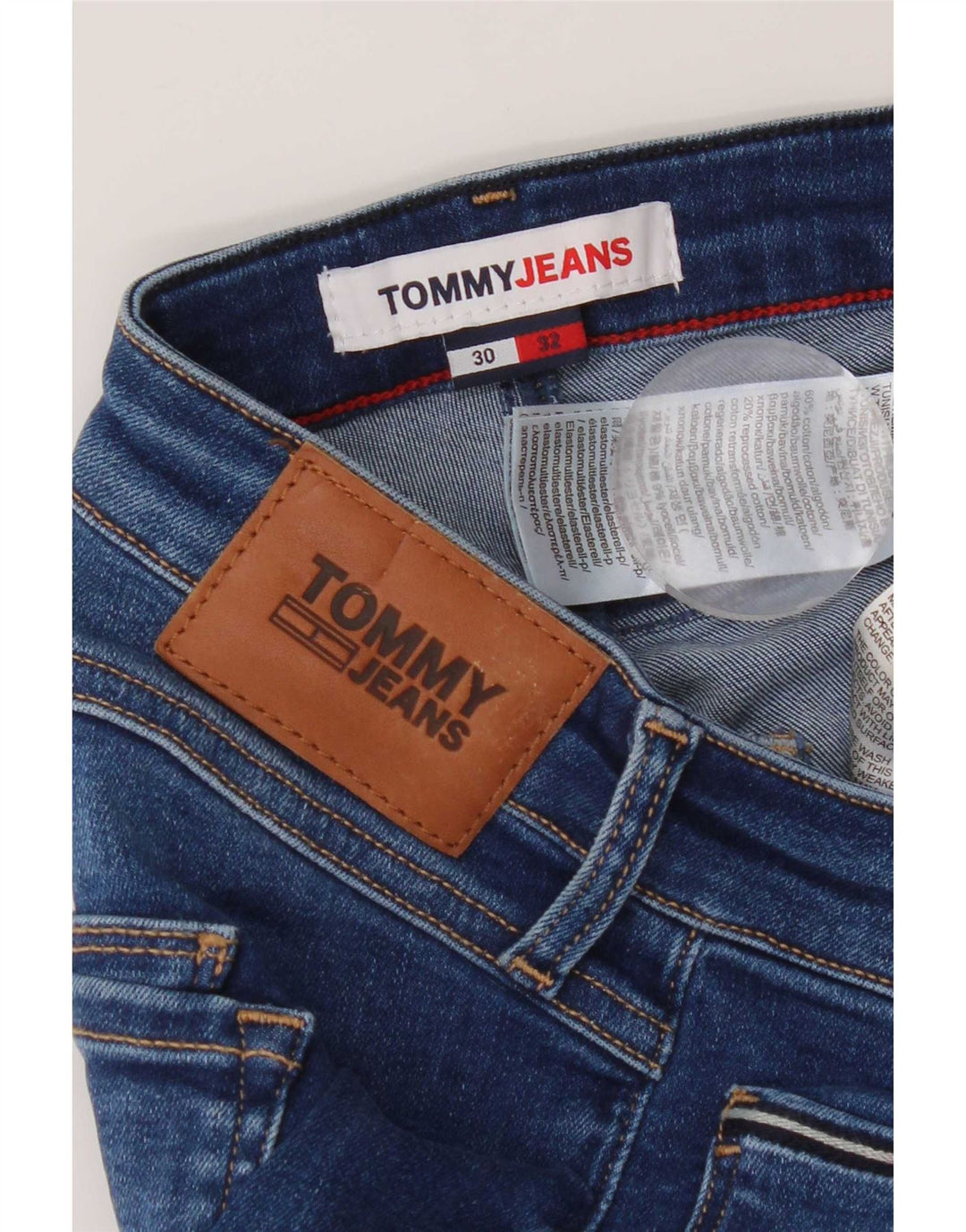 Tommy Hilfiger Womens Capri Jeans W30 L18 Blue Cotton