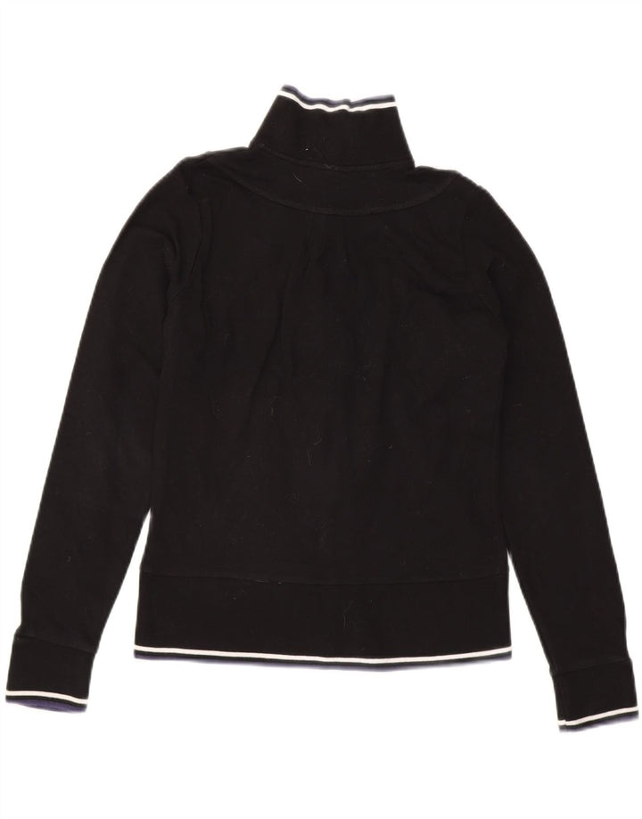 ELLESSE Womens Tracksuit Top Jacket UK 10 Small Black Cotton Vintage Ellesse and Second-Hand Ellesse from Messina Hembry 