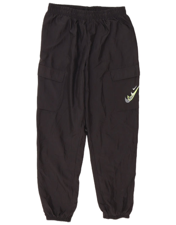 Nike Mens Graphic Tracksuit Trousers Joggers Large Black Polyester