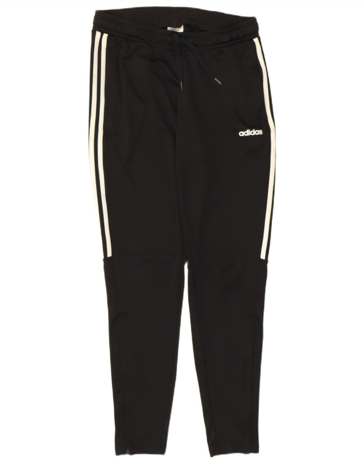 ADIDAS Womens Climalite Tracksuit Trousers UK 8/10 Small  Black Polyester