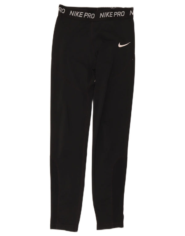 Nike Jungen-Leggings mit Grafik, 9–10 Jahre, schwarzes Polyester