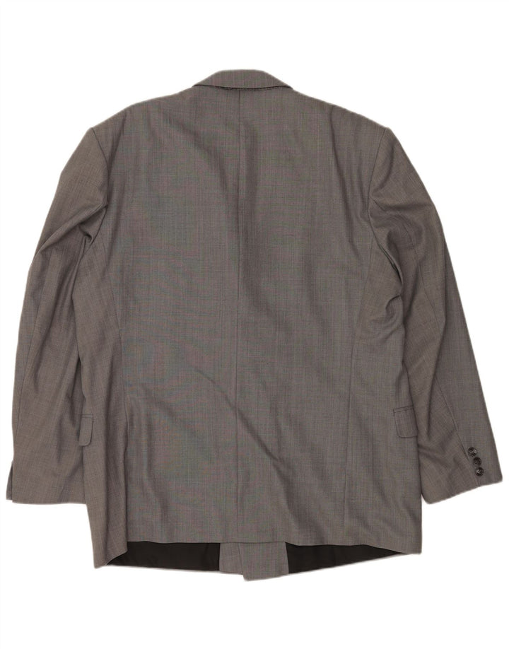 C & A Herre Dobbeltradet Blazerjakke IT 54 2XL Grå Polyester