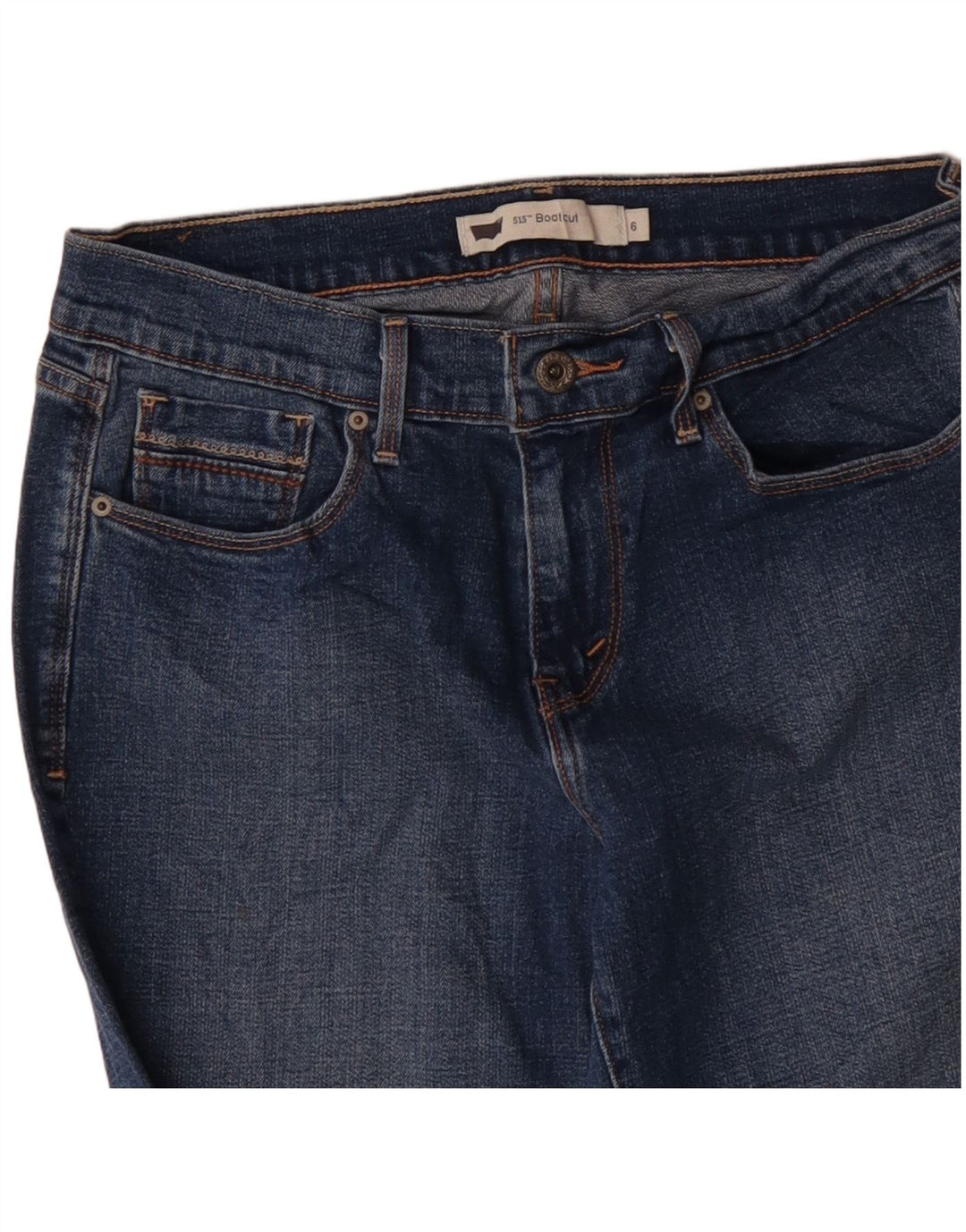 LEVI'S Womens 515 Bootcut Jeans US 6 Medium W30 L31 Blue Cotton