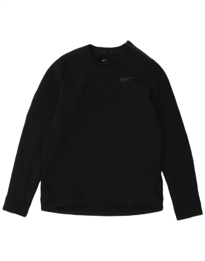 Nike Herren Therma-Fit Sweatshirt Pullover Large Schwarz Polyester