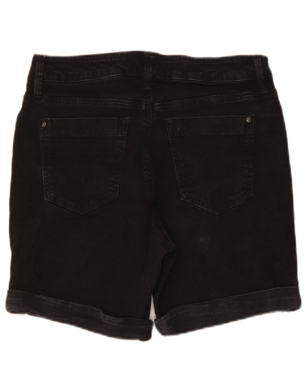 Dkny Womens Denim Shorts US 12 Large W30 Black Cotton